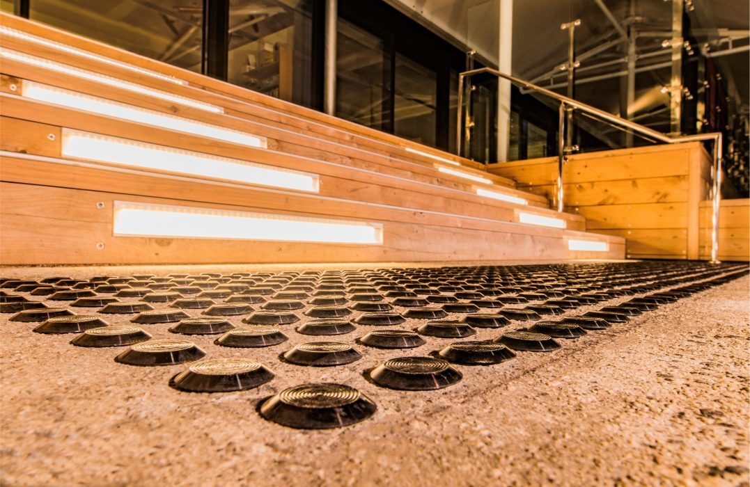 MACq 01 | Stainless Steel Tactiles with anchor | Appular Heavy Duty Stair Nosing